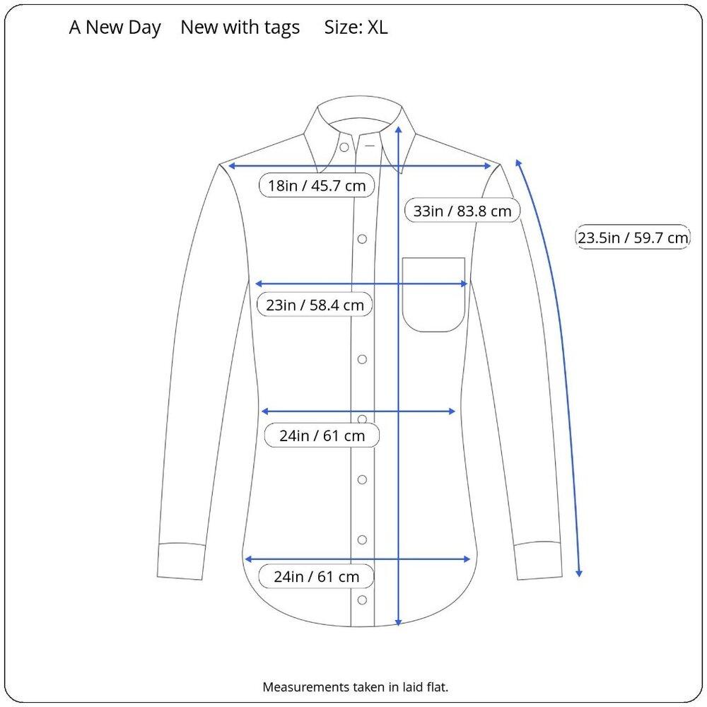 A New Day Women's White Long-Sleeve Button-Up Shirt Classic Fit Size XL - Picture 3 of 11